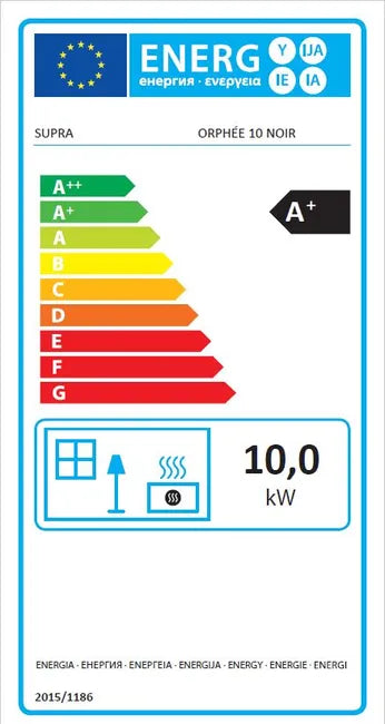 Estufa de pellet Eco ORPHÉE 10 kw