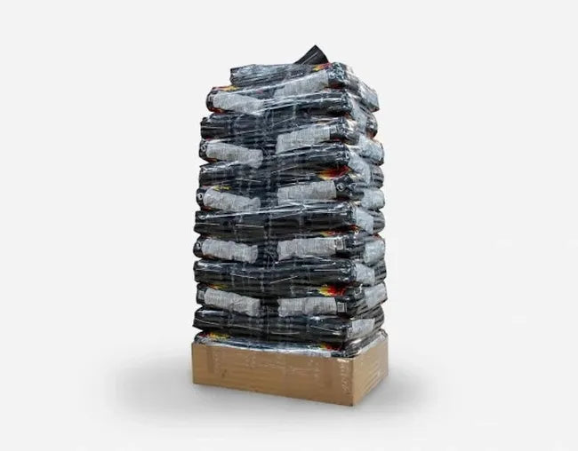 Palet de 75 sacos de Briquetas de Carbón Vegetal de 10 kilos - 750 Kilos