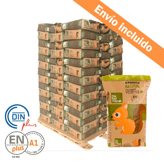 Naturpellet – palet 15 sacos